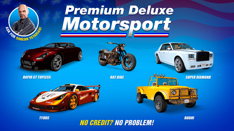 Транспорт в Premium Deluxe Motorsport на этой неделе.