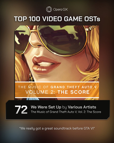 GTA 5 в топ-100 треков из игр.