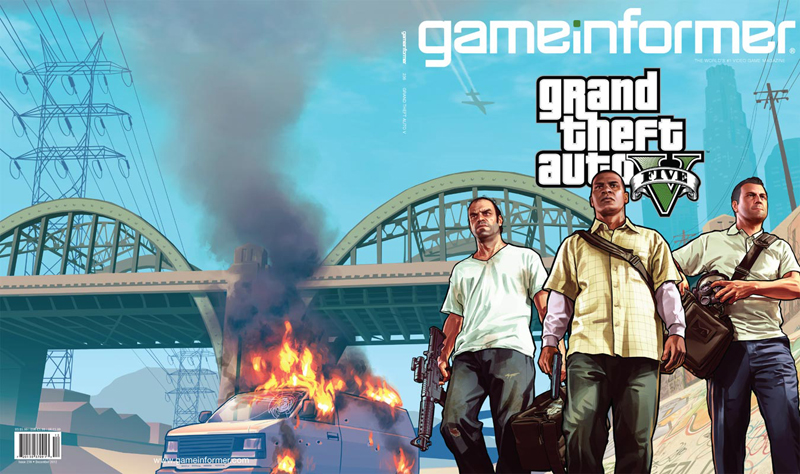 GTA 5. Cover of Game Informer issue 236 from December 2012.