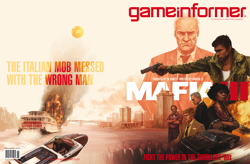 Mafia 3. Cover of Game Informer issue 271 from November 2015.