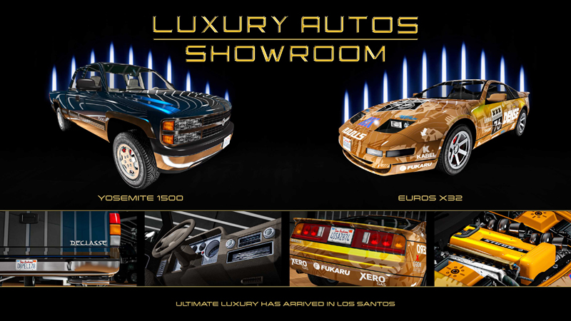 Vehicles at Luxury Autos this week.