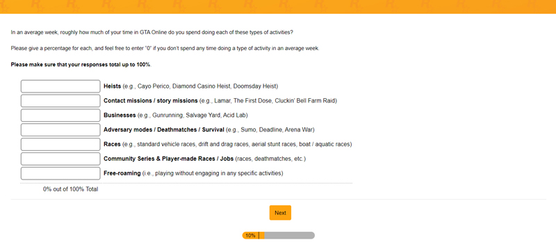 Опросник про GTA Online и GTA+.