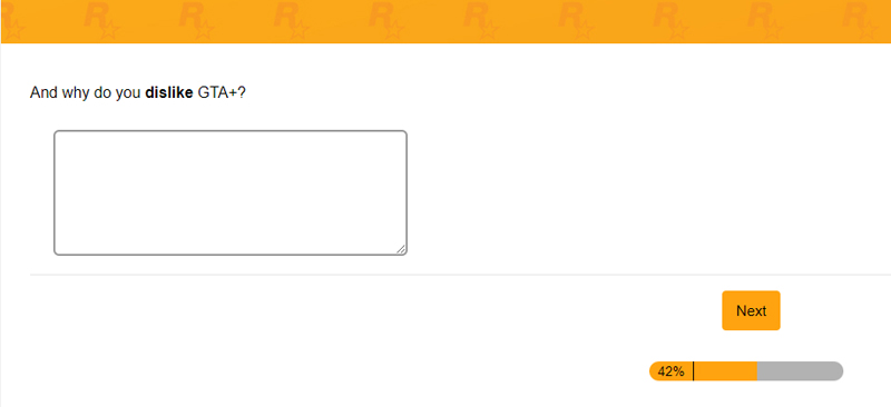 Опитувальник про GTA Online та GTA+.