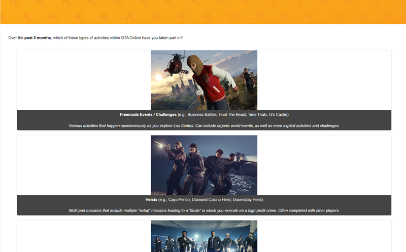 Опросник про GTA Online и GTA+.