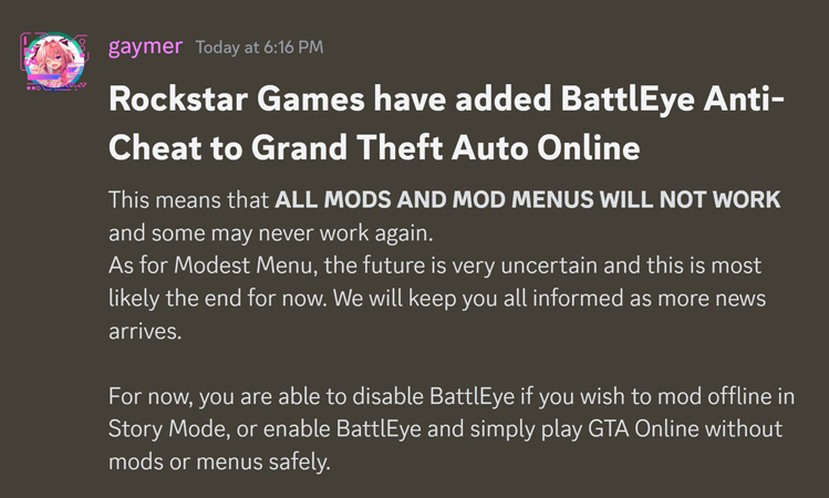 Grand Theft Auto: First BattlEye Results: Cheat Program Shutdown, Steam Deck Owners’ Dissatisfaction, Price Drop Today at 21:17 Opla G30