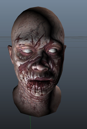 Head of a zombie juggernaut.