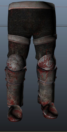 Legs of a zombie juggernaut.