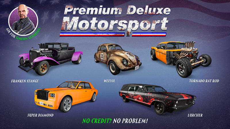 Транспорт в Premium Deluxe Motorsport на этой неделе.