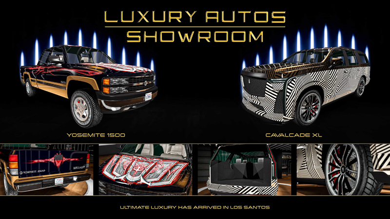 Vehicles at Luxury Autos this week.