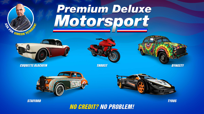 Транспорт в Premium Deluxe Motorsport на этой неделе.