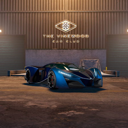 Grotti X80 Proto in the Vinewood Car Club.