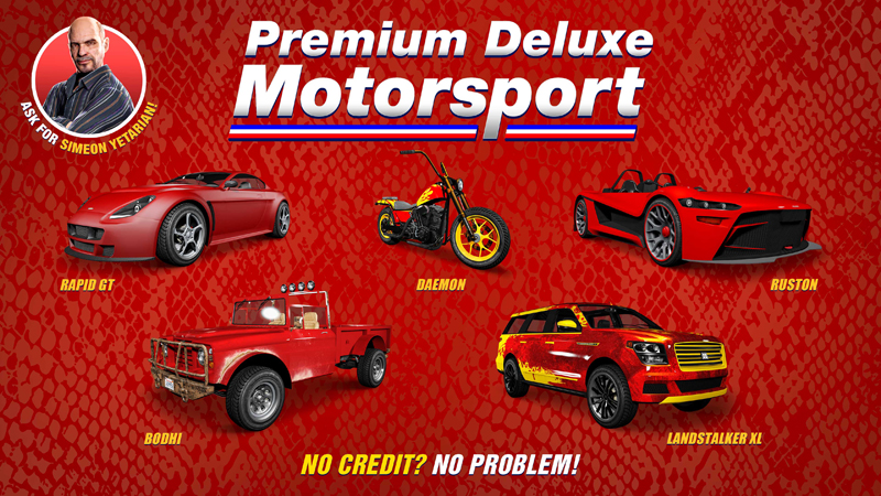 Vehicles at Premium Deluxe Motorsport this week.