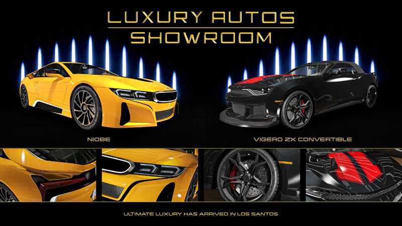 Vehicles at Luxury Autos this week.