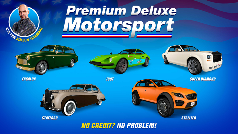 Транспорт в Premium Deluxe Motorsport на этой неделе.