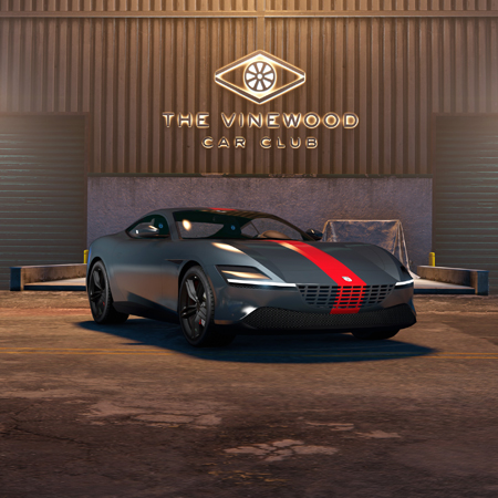 Grotti Itali GTO Stinger TT in the Vinewood Car Club.