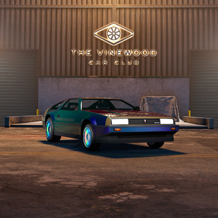 Imponte Deluxo in the Vinewood Car Club.