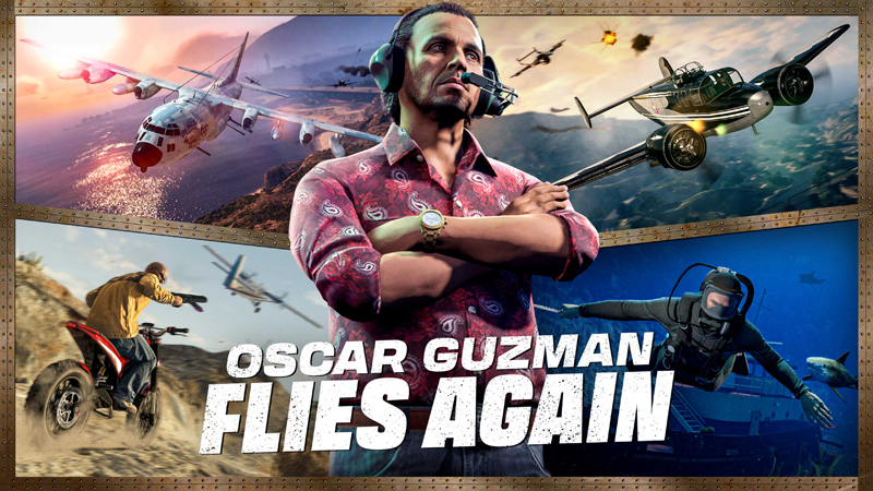 Footage from the mission series Oscar Guzman Flies Again.