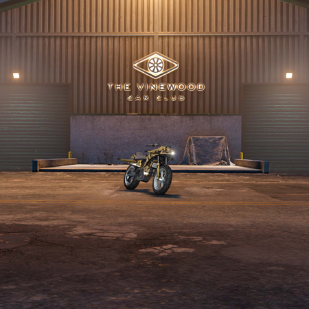 Pegassi Oppressor в редкой ливрее Stars в автоклубе Вайнвуда.