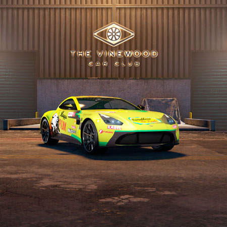 Dewbauchee Rapid GTX в автоклубе Вайнвуда.