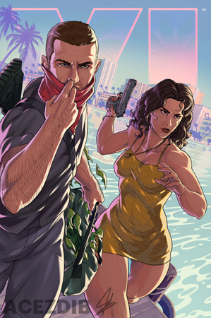 Фан-арт GTA 6.