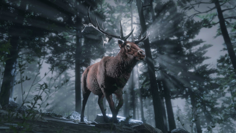 Legendary Elk in Red Dead Online.