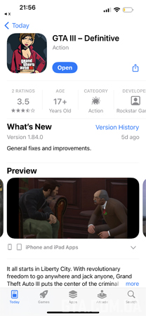 GTA 3 — Definitive Edition on the App Store.