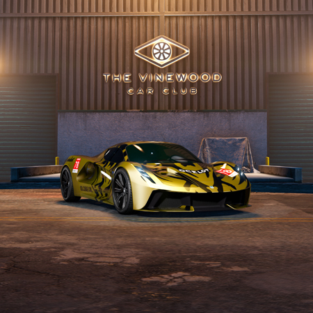 Ocelot Virtue у лівреї Ocelot Racing в автоклубі Вайнвуду.