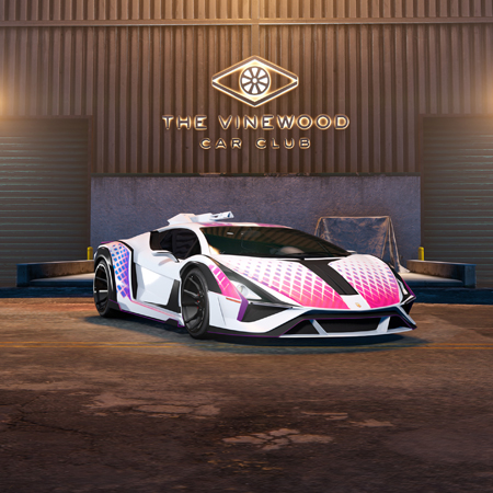Pegassi Weaponized Ignus (зі зброєю) в автоклубі Вайнвуду.