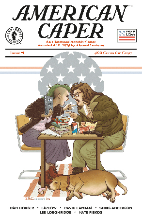 Variant cover of the first issue of American Caper.