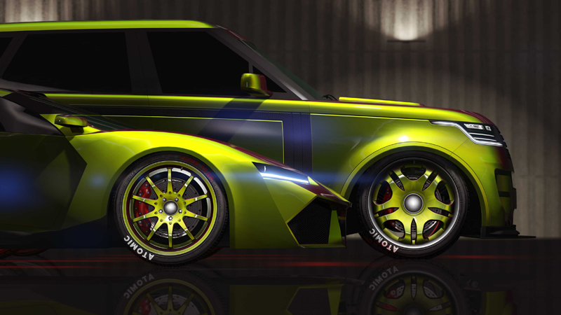 Green/Red Flip Chameleon Paint for vehicles and wheels.