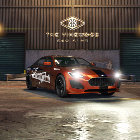 Lampadati Cinquemila in the Vinewood Car Club.