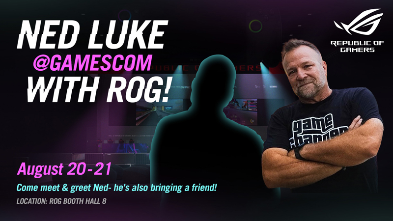 A poster featuring Ned Luke and the mysterious friend.