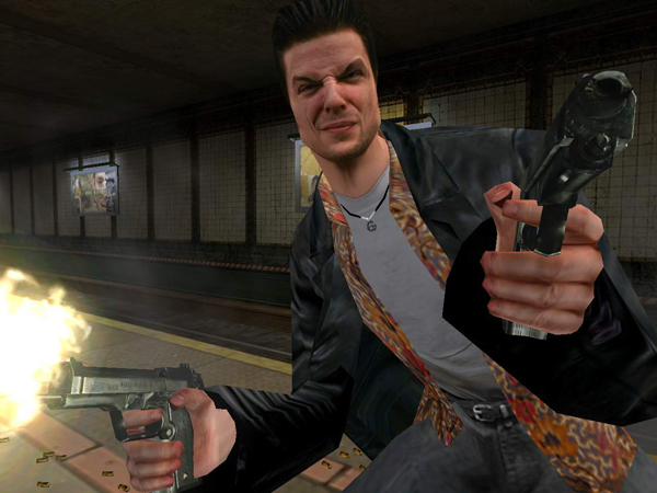 Макс Пэйн в своей рубашке в Max Payne 1.