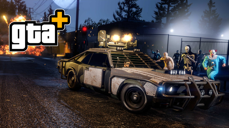 Declasse Weaponized Tampa (с оружием) в подписке GTA+.