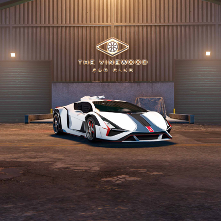 Pegassi Weaponized Ignus (с оружием) в автоклубе Вайнвуда.