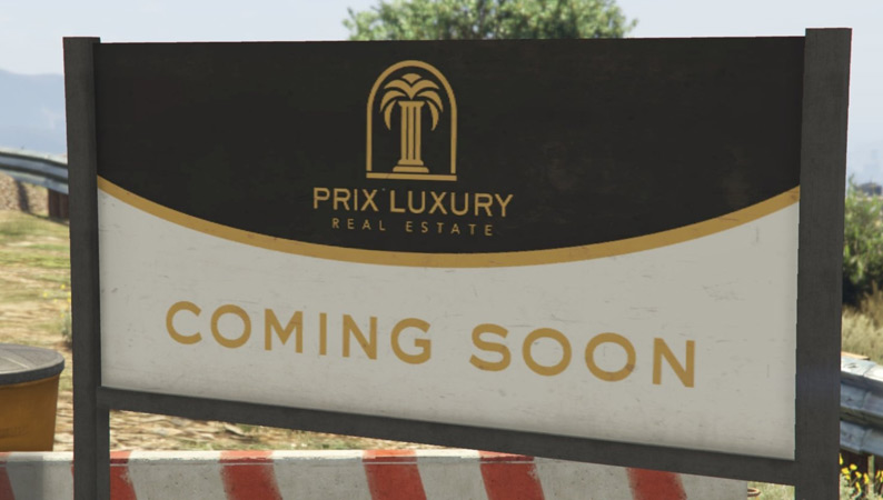 Надпис біля будівництв.