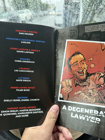 Первый выпуск комикса American Caper. Фото читателя.