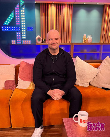 Dan Houser on the Sunday Brunch talk show.