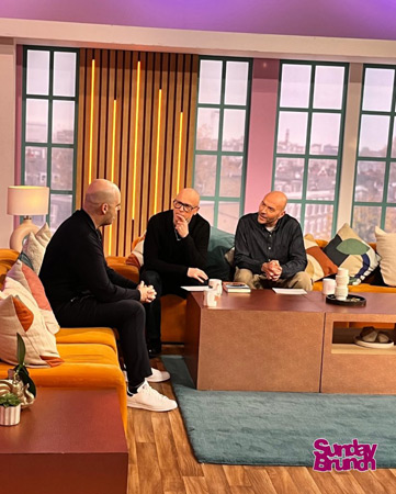 Dan Houser on the Sunday Brunch talk show.