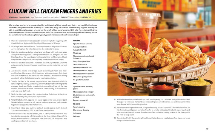 Страница из неофициальной кулинарной книги по GTA.