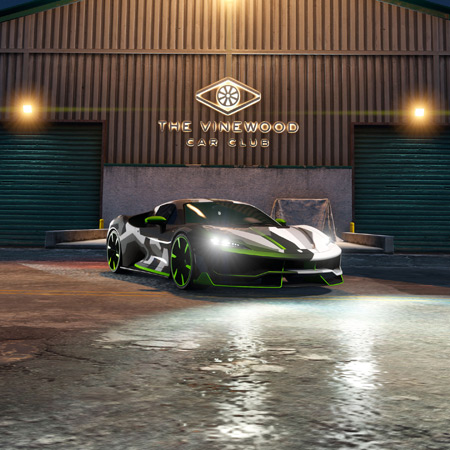 Grotti Itali RSX в автоклубі Вайнвуду.