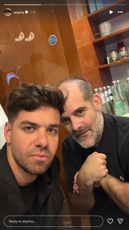 Сэм Хаузер в декабре. Фото из Instagram музыканта Anyma.