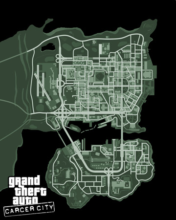 Мапа GTA: Carcer City у грі.