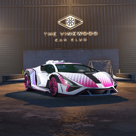 Pegassi Weaponized Ignus (зі зброєю) в автоклубі Вайнвуду.