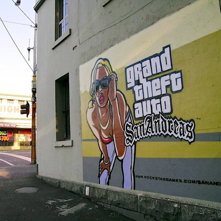 GTA: San Andreas mural in Australia painted over after nearly 22 years GTA: San Andreas mural in Australia painted over after nearly 22 years