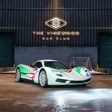 Överflöd Suzume в автоклубе Вайнвуда.