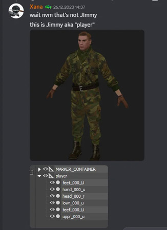 3D model of the Agent lead character.