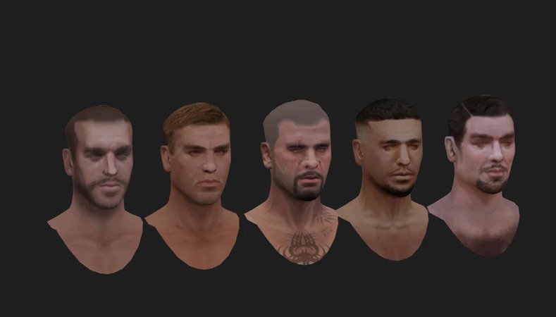 Size and model comparison with other Rockstar characters.