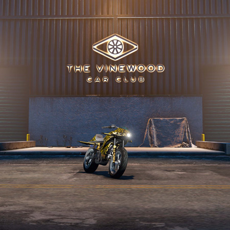 Pegassi Oppressor в автоклубе Вайнвуда.