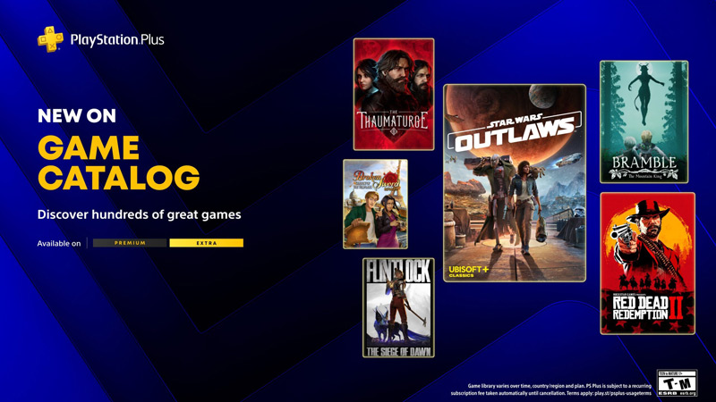 Тайтлы, которые появятся в каталоге игр PlayStation Plus.